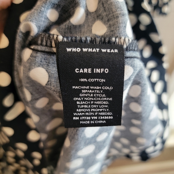 Black & White Polka Dot Maxi Dress Med. - Picture 8 of 8